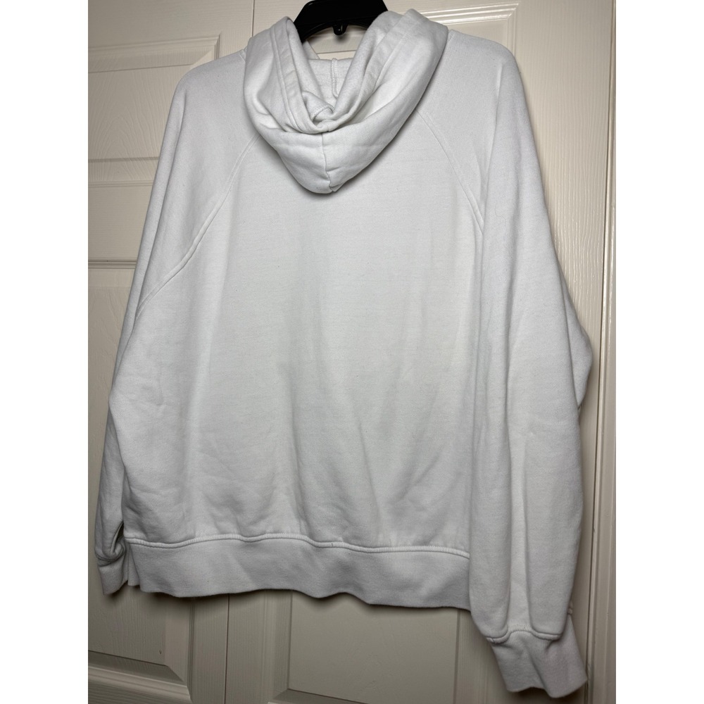 Playboy by PacSun White Graphic Hoodie Bunny Logo Sweatshirt Womens Medium - Picture 6 of 8